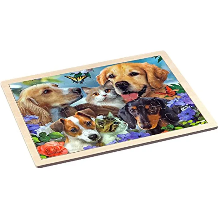 Philos 9003 - Holz-Rahmenpuzzle "Togetherness" 48 Teile