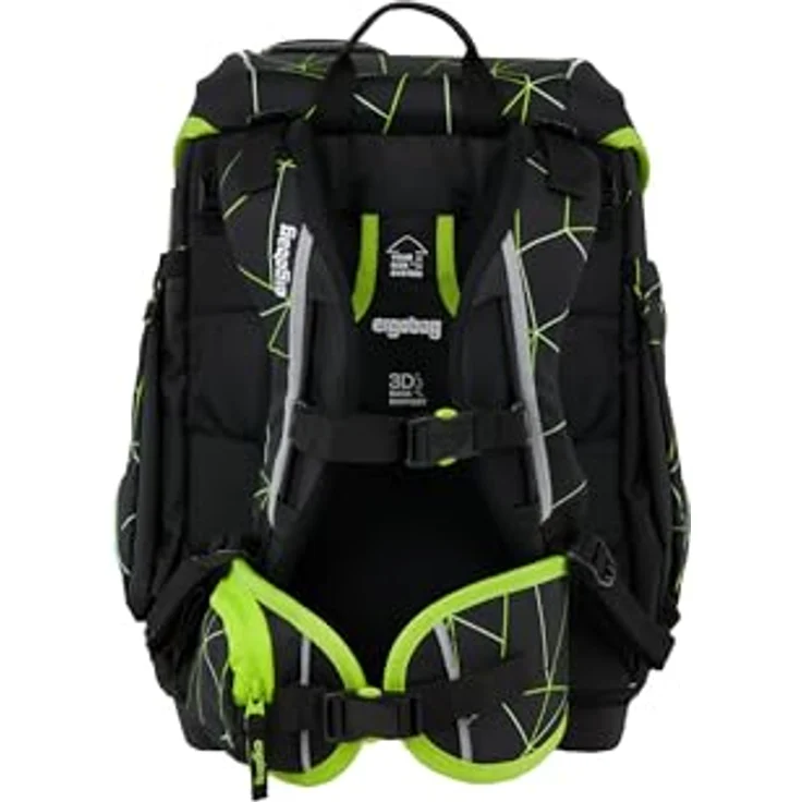 ergobag cubo Set ergonomischer Schulranzen 5-teilig, höhenverstellbar, reflektierend, inkl. Sportbeutel und Federmäppchen, 28 x 40 x 25 cm – Bild 5