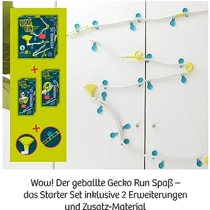KOSMOS 621209 Gecko Run - Big Pack, Big Box, Vorteilspack, Erweiterbare Kugelbahn für Kinder, Vertikale Kugelbahn, Murmelbahn, Lernspielzeug und Konstruktionsspielzeug ab 8 Jahren – Bild 3