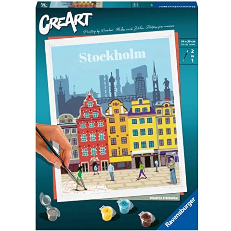 Ravensburger CreArt - Malen nach Zahlen 23520 - Colorful Stockholm - ab 12 Jahren – Bild 1