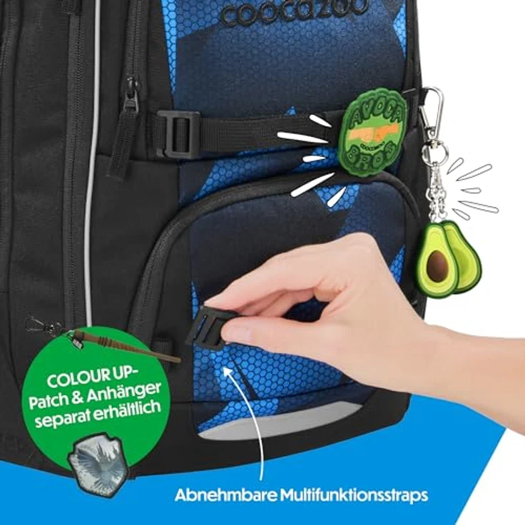 coocazoo Schulranzen PORTER, ergonomisch, größenverstellbar, 35 Liter Stauraum, individuell gestaltbar – Bild 7