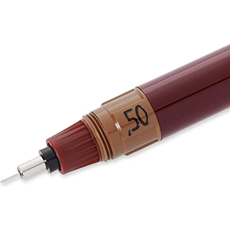 Rotring Isograph, Schreibstift mit 0,5 mm Strichstärke, braun, nachfüllbarer Tuschetank, einfache Wartung – Bild 3