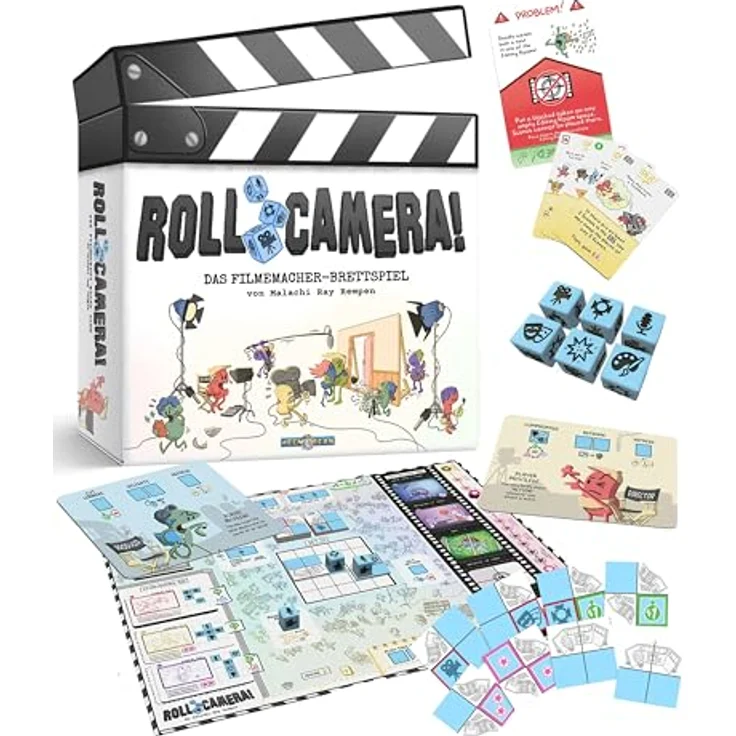 Kobold Spieleverlag Roll Camera! Brettspiel für 1-4 Spieler, ab 10 Jahren, Spieldauer 45-90 Minuten, Deutsch – Bild 2