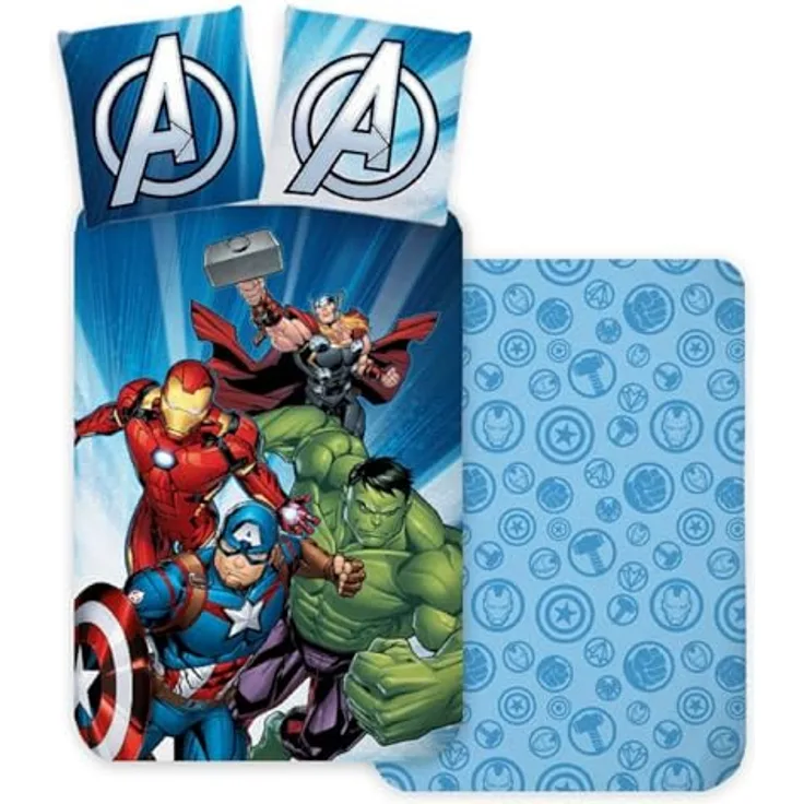 AVENGERS Kollektionen Power Strike Kinder-Bettwäsche, bunt, único