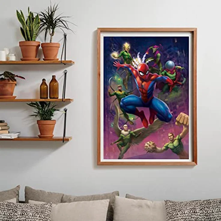 Clementoni 39742 Puzzle Spiderman Illustrated, 1000 Teile, Umweltfreundliches Material, Made in Italy – Bild 5