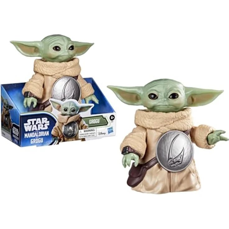 Star Wars Grogu Action-Figur, 16,5 cm große Sammelfigur aus The Mandalorian, beweglich, für Jungen & Mädchen ab 4 Jahren – Bild 3