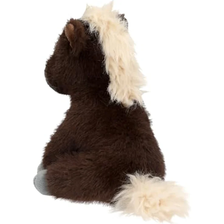 Miss Melody 0414046, Plüschpferd in Braun mit zotteliger Mähne und grauen Hufen, ca. 20 cm – Bild 3