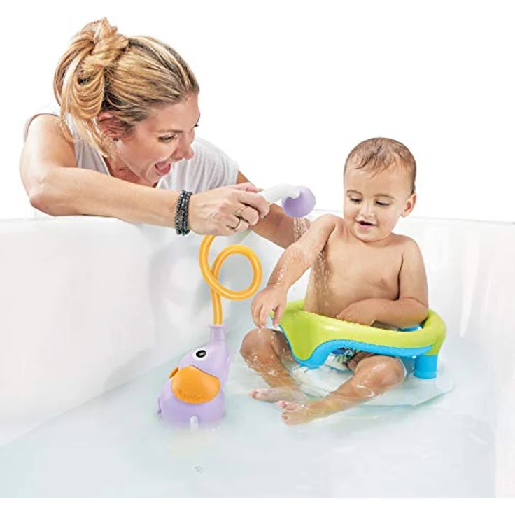 Yookidoo - Handbrause Elefant lila – Spiel Bad und Dusche Erwachen der Sinne – Wasserschlauch – Geschenk für Babys von 0 bis 2 Jahren – Bild 3