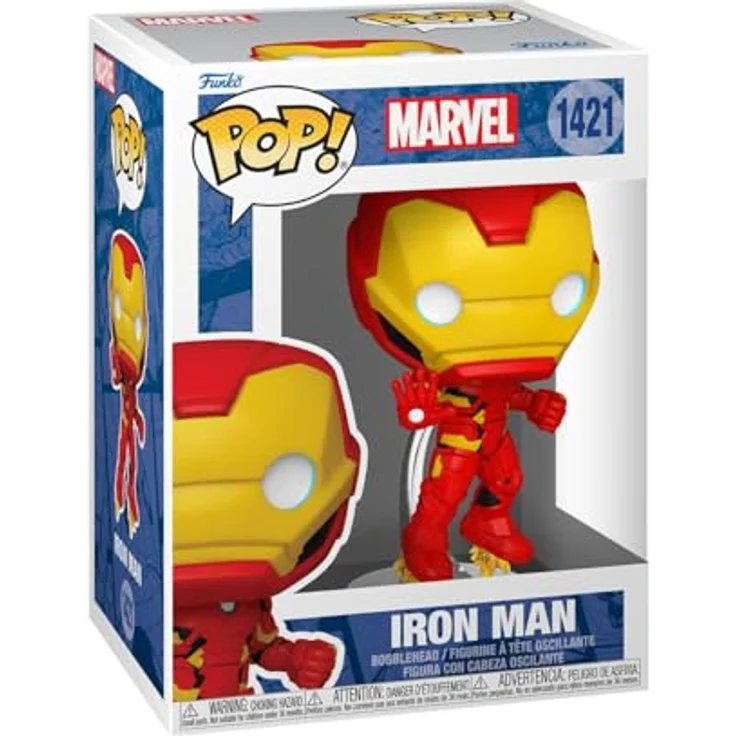 Funko Iron Man Marvel New Classics Figur, 9,5 cm Vinyl-Sammelfigur für Marvel-Fans – Bild 1