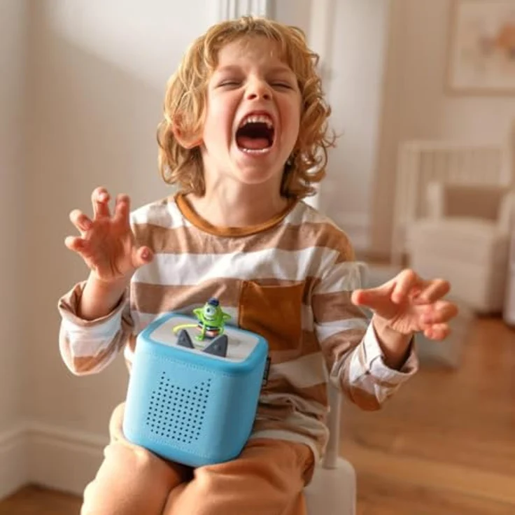 tonies Toniebox 2 Himmelblau Bundle, Audioplayer für Hörbücher und Kinderlieder, inkl. 1 Lieblings-Kinderlieder Tonie, für selbstständiges Spielen und gesunden Schlaf – Bild 4