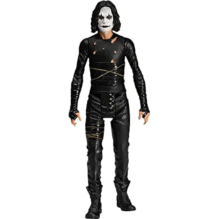 Mezco The Crow 5 Points Actionfigur Deluxe Set Eric Draven, 100% Kunststoff, Schwarz, in Geschenkverpackung