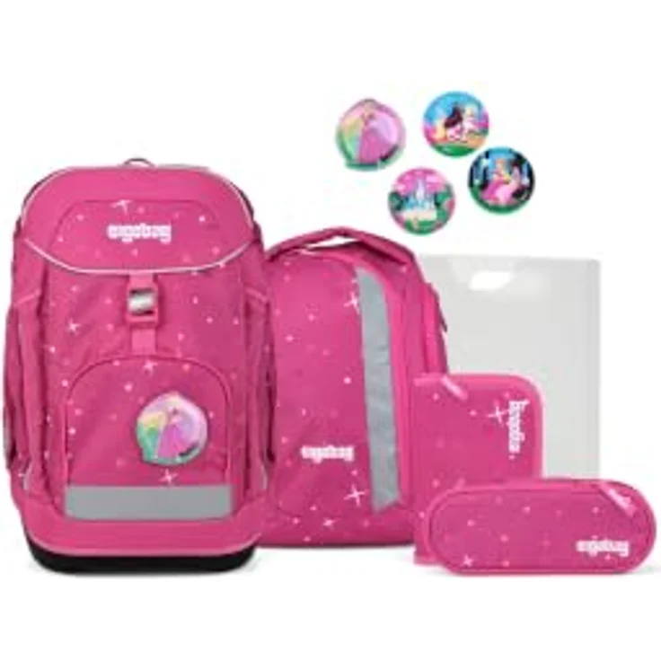 ergobag Maxi Schulrucksack-Set ZauBärschloss, 26 Liter Volumen, verstellbares Your-Size-System, recyceltes Polyester, wasserabweisend – Bild 1