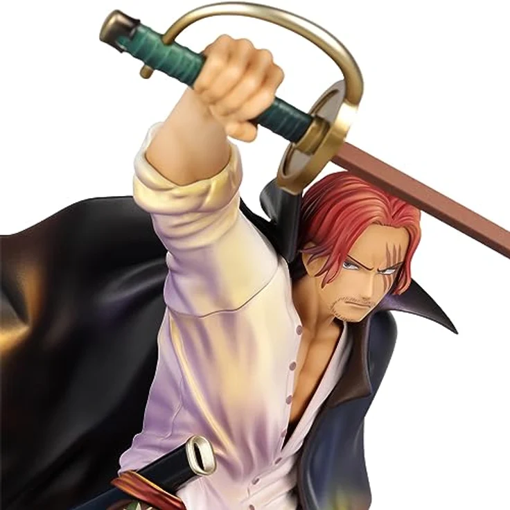 Megahouse One Piece - Red-Haired Shanks - P.O.P. PVC-Statue, 21,5 cm, Sammelfigur – Bild 5