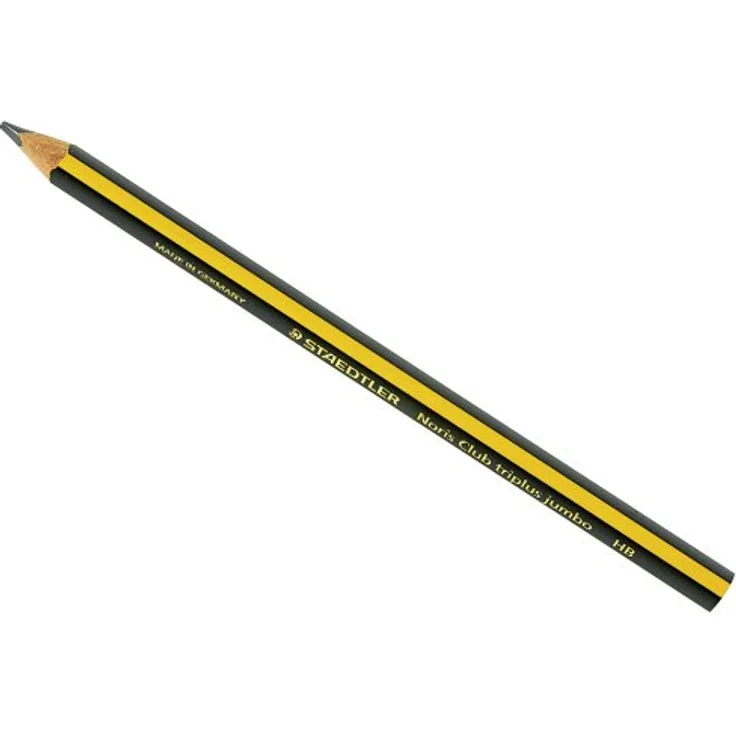 Staedtler TRIPLUS 119 Jumbo Bleistift, gelb/sw lackiert für präzises Zeichnen und Schreiben