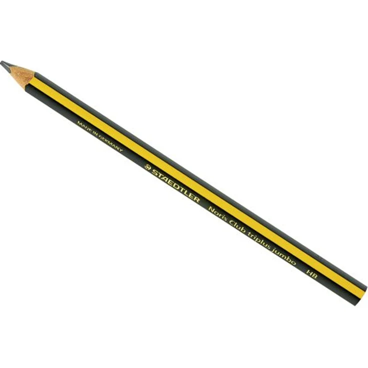 Staedtler TRIPLUS 119 Jumbo Bleistift, gelb/sw lackiert für präzises Zeichnen und Schreiben – Bild 1