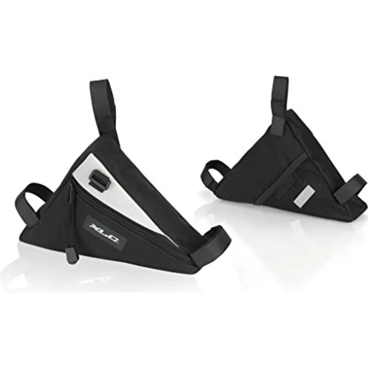 XLC Unisex – Erwachsene Rahmentasche Traveller BA-S70, Schwarz Grau, 180x180x240