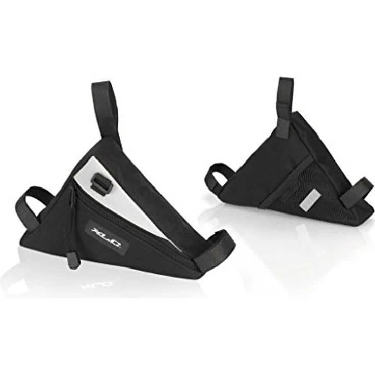 XLC Unisex – Erwachsene Rahmentasche Traveller BA-S70, Schwarz Grau, 180x180x240