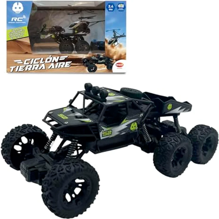 Bizak Cyclon 65430052, 2-in-1 Luftfahrzeug mit automatischem Start und Manövrieren, LED-Lichtern, wiederaufladbar, ab 5 Jahren – Bild 1