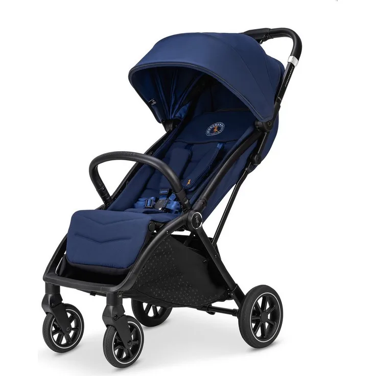 Storchenmühle Kinder-Buggy Niko, Luftkammer-Räder, XXL Sonnenverdeck UPF 50+, Einhand-Faltmechanismus, recycelte Materialien