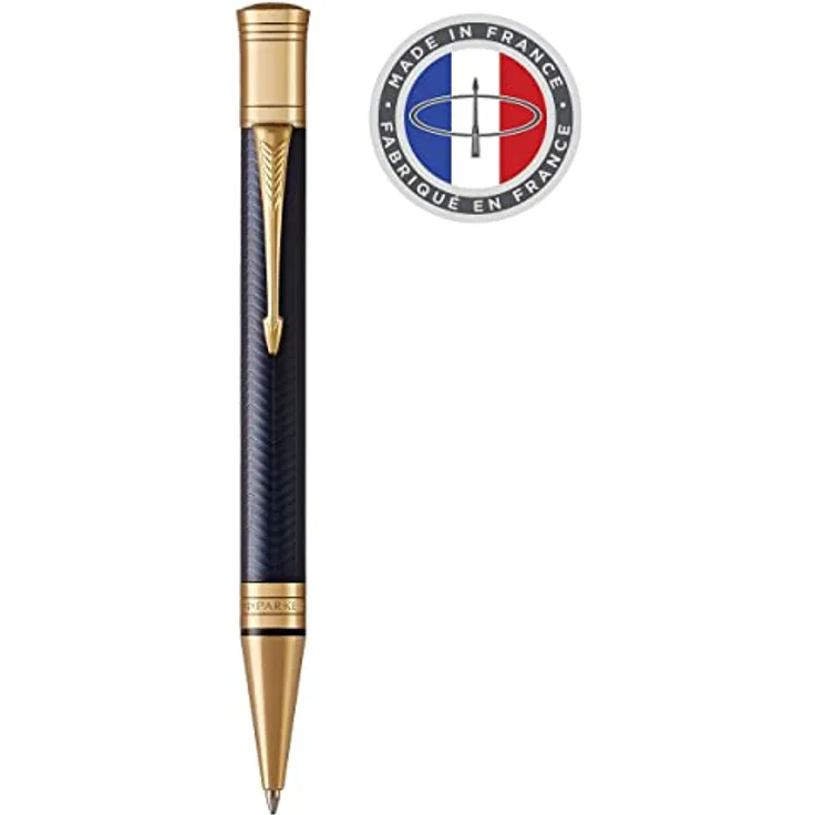 Parker Pen Duofold Prestige, luxuriöser Silber-Schreibstift mit Handarbeit und Exzellenz seit 1921
