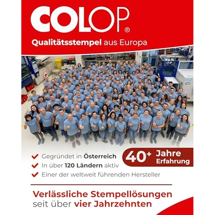 COLOP Stempel Textstempel Printer 20 KOPIE 38 mm Kunststoff – Bild 10