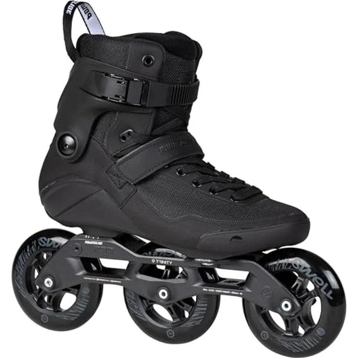Powerslide Inline Skate Triple Black 110 Black, für Fitness, für Damen und Herren – Bild 2