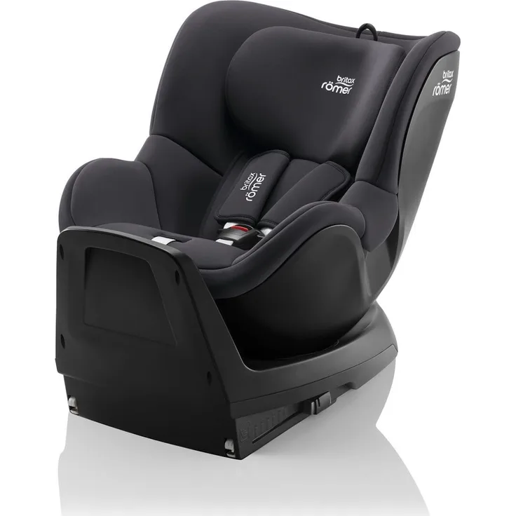 Britax Römer DUALFIX M Plus, Reboard Kindersitz mit 360 Grad Drehfunktion, Midnight Grey
