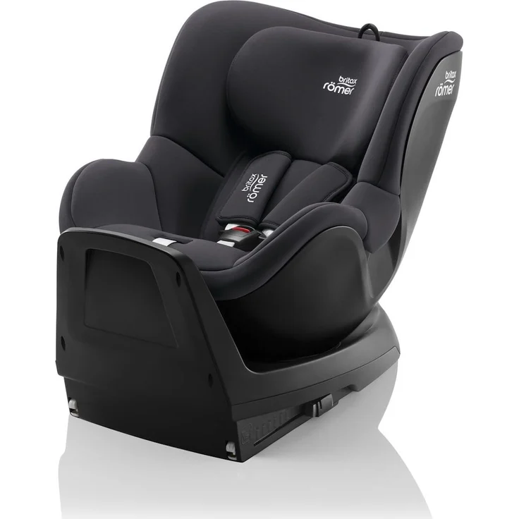 Britax Römer DUALFIX M Plus, Reboard Kindersitz mit 360 Grad Drehfunktion, Midnight Grey