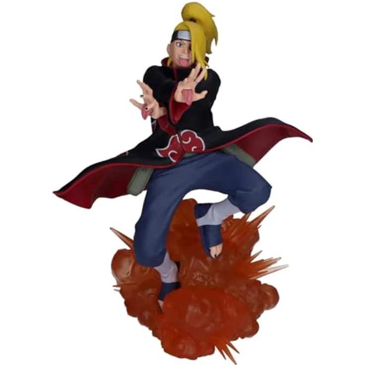 Banpresto Deidara Actionfigur, 18 cm PVC Sammlerstatue aus Naruto Shippuden, mehrfarbig, inklusive Basisständer – Bild 1