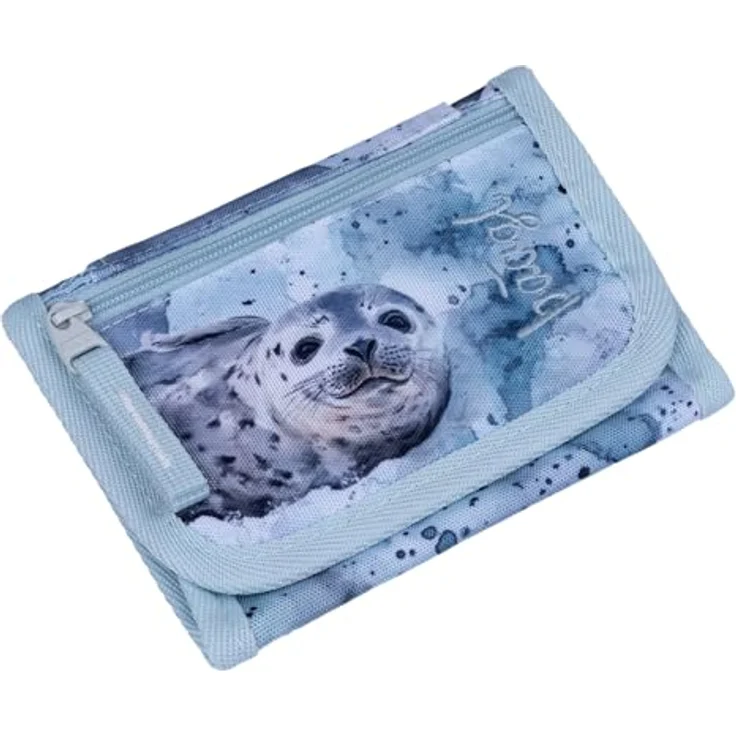 Baagl Brustbeutel für Kinder, Mini Portemonnaie für Mädchen in Polar mit verstellbarem Umhängeband und separater Münztasche – Bild 1