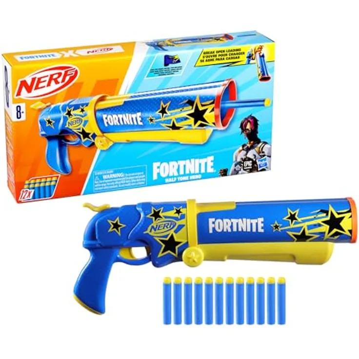 NERF Fortnite Half Tone Hero Dart Blaster, offiziell lizenzierter Blaster in Comicbuchsterne Lackierung - Preisvergleich