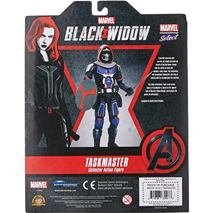 Diamond Select Toys Marvel Select Figur Taskmaster, 18 cm, detailreiche Actionfigur aus Black Widow Film – Bild 2