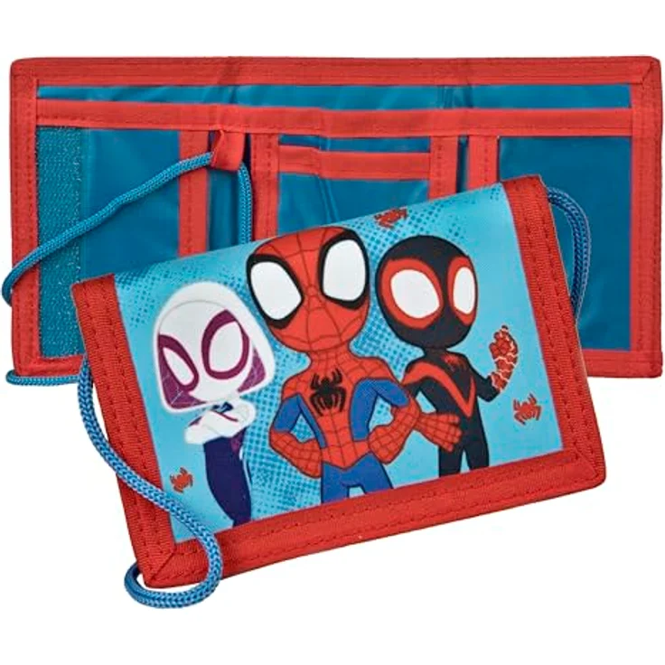 UNDERCOVER Brustbeutel Undercover Geldbeutel Spidey Geldbörse, Kinder-Brustbeutel mit Kordelband und Klettverschluss, blau – Bild 3