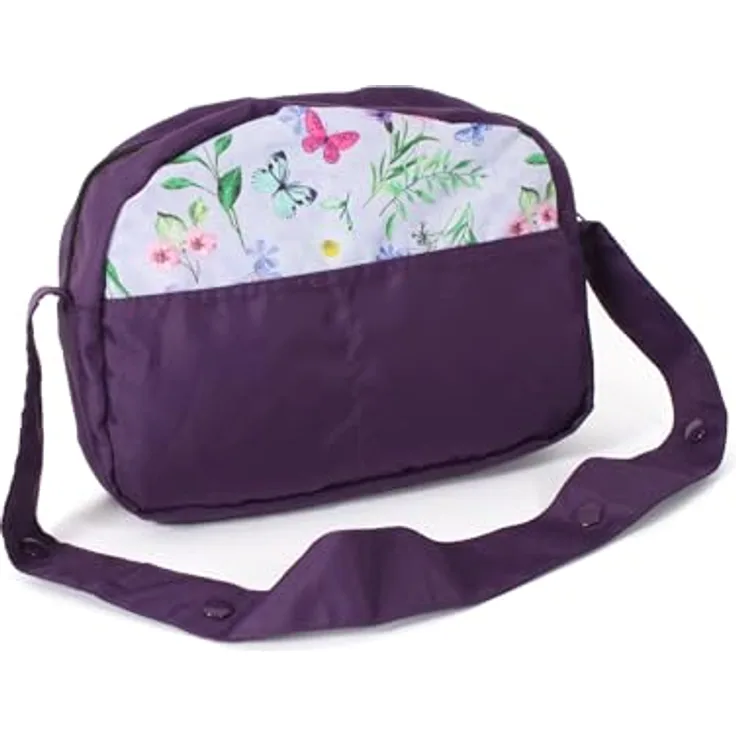 Bayer Chic 2000 853-73 Bayer Chic 2000-Wickeltasche für Puppen, Puppenwickeltasche, Puppenzubehör, Puppentasche, Flowers lila