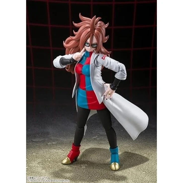 Bandai Tamashii Nations Dragonball FighterZ S.H. Figuarts Android 21 Actionfigur, 15 cm, Schwarz – Bild 5