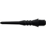 Target Darts Schwarze Pixel Softdart Spitzen - 50er-Pack, hochleistungsfähige Spitzen mit einzigartigem Pixelgriff für besseren Halt