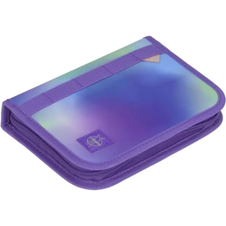 LÄSSIG School Set Boxy, Schulranzen-Set mit großem Hauptfach, Regenhülle und Thermofach, Unique Gradient Green/Purple, 30 x 41,5 x 25 cm – Bild 5