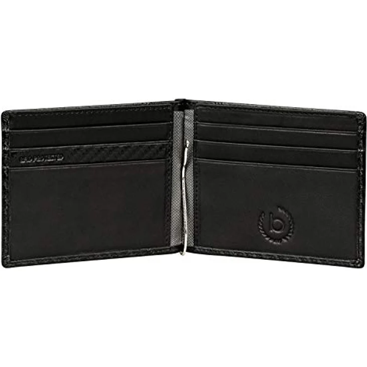 Bugatti Comet Geldbörse mit Geldklammer Herren Leder - Portemonnaie Herren Querformat Schwarz – Geldbeutel Portmonee Wallet Brieftasche Männer Portmonaise RFID – Bild 4