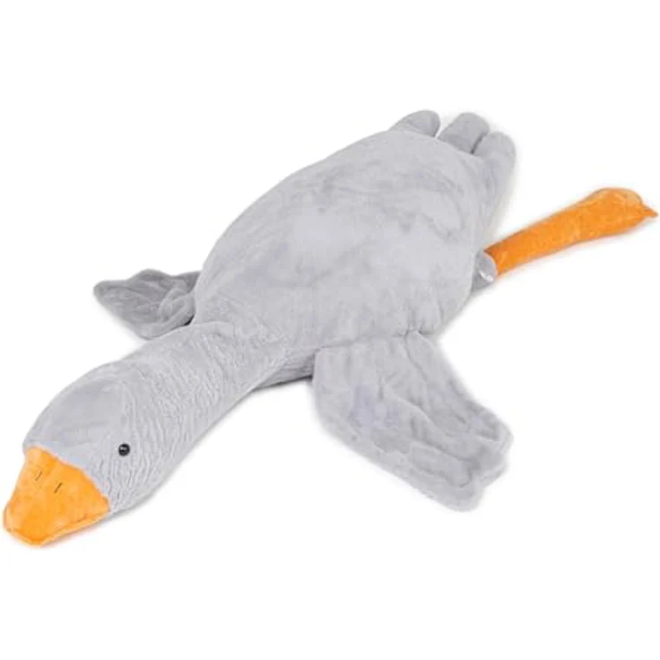 MKS Weiches Plüsch Ente Kuscheltier für Baby, Kleinkind, Kinder, Erwachsene | Riesige Gans Plüschtiere mit maschinenwaschbarem Bezug | Hypoallergener Entenkuschel 190cm – Bild 3