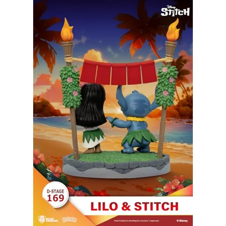 Beast Kingdom Toys Lilo & Stitch D-Stage PVC Diorama, Sammelfigur, 16 cm, detailreich und stabil – Bild 7
