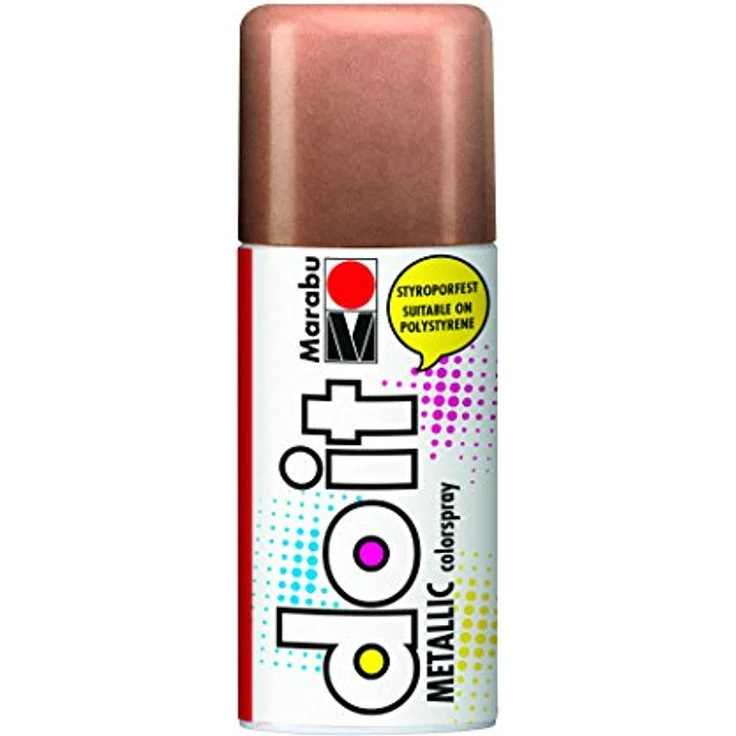 Marabu Do it Metallic Kupfer, Acrylic Colorspray mit edlen Metalleffekten, styroporfest, 150 ml Sprühdose – Bild 1