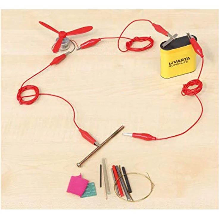 Betzold Experimentier-Koffer "Elektrizität und Stromkreise", 540 Teile für Gruppenexperimente im Physik-Unterricht – Bild 5