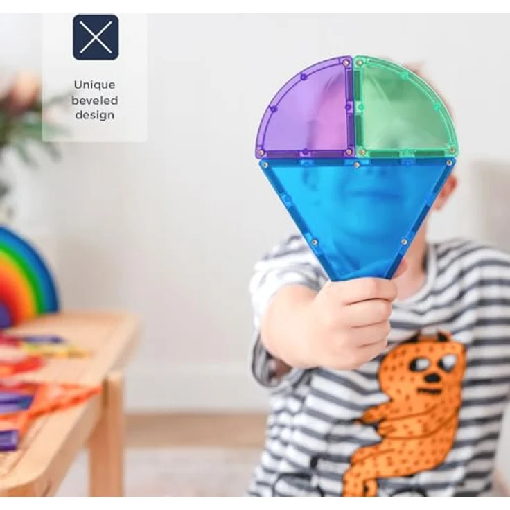 Connetix Rainbow Shape Expansion Magnetspielbausteine, pädagogisches Lernspiel, 36 Teile, ab 3 Jahren – Bild 4