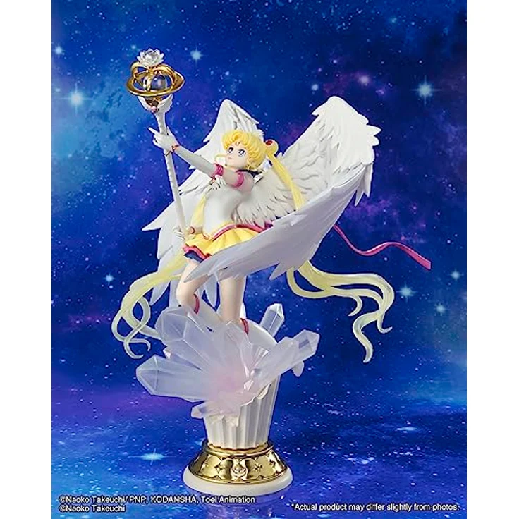 TAMASHII NATIONS - Pretty Guardian Sailor Moon Cosmos: Der Film - Ewiger Sailor Moon - Dunkelheit Ruft zum Licht und Licht, beschwört Dunkelheit, Bandai Spirits FiguartsZERO Chouette Figur, Höhe ca. 23,9 cm – Bild 2