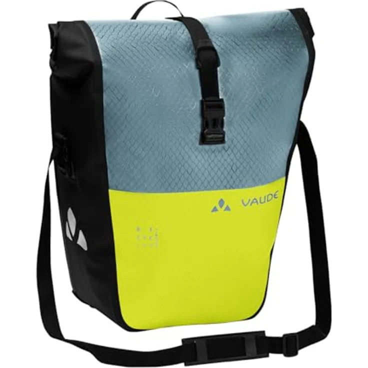 VAUDE Aqua Back Color, Gepäckträgertasche aus recycelten Materialien, wasserdicht, 48 Liter, Schwarz – Bild 1