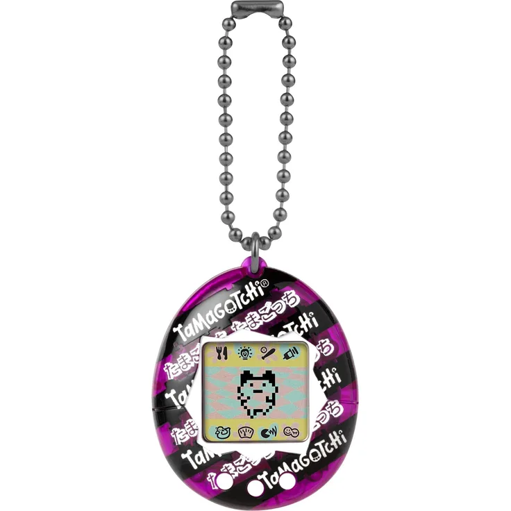 Bandai Tamagotchi - Japanese Ribbon, interaktives Lernspielzeug für Kinder ab 8 Jahren, schwarz