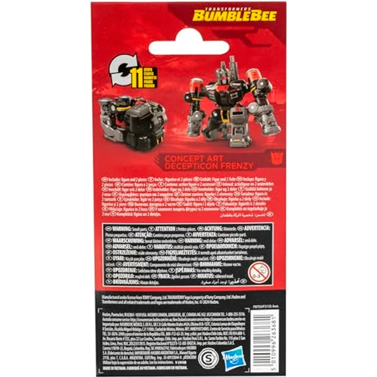 Transformers Transformers Studio Series Core-Klasse: Bumblebee Concept Art Frenzy Action-Figur, 8,9 cm groß, 2 Blaster, 11 Schritte zur Transformation – Bild 4
