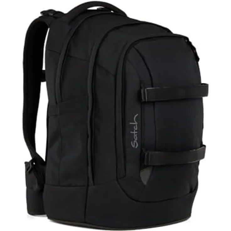 Satch pack Schulrucksack Set 2tlg. inkl. Schlamperbox (Blackjack), innovatives 3D Soft-Mesh Rückensystem, 30 Liter Volumen – Bild 3