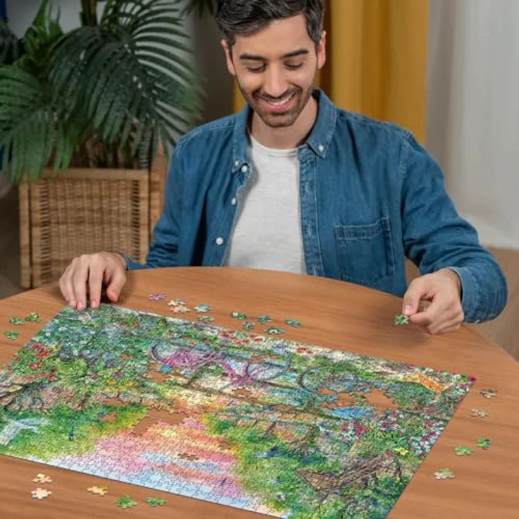 Ravensburger Puzzle 12001089 - Verträumte Fahrräder in Amsterdam - 1000 Teile Puzzle für Erwachsene und Kinder ab 14 Jahren - Stadt-Puzzle Amsterdam, mit reflexfreiem Puzzlebild, knickstabilen Puzzleteilen und recycelter Pappe hergestellt – Bild 4