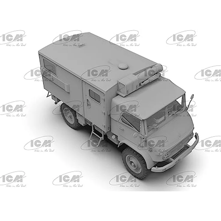 ICM Unimog S 404, Modellfahrzeug mit Kofferaufbau, deutscher Militärlastwagen – Bild 10